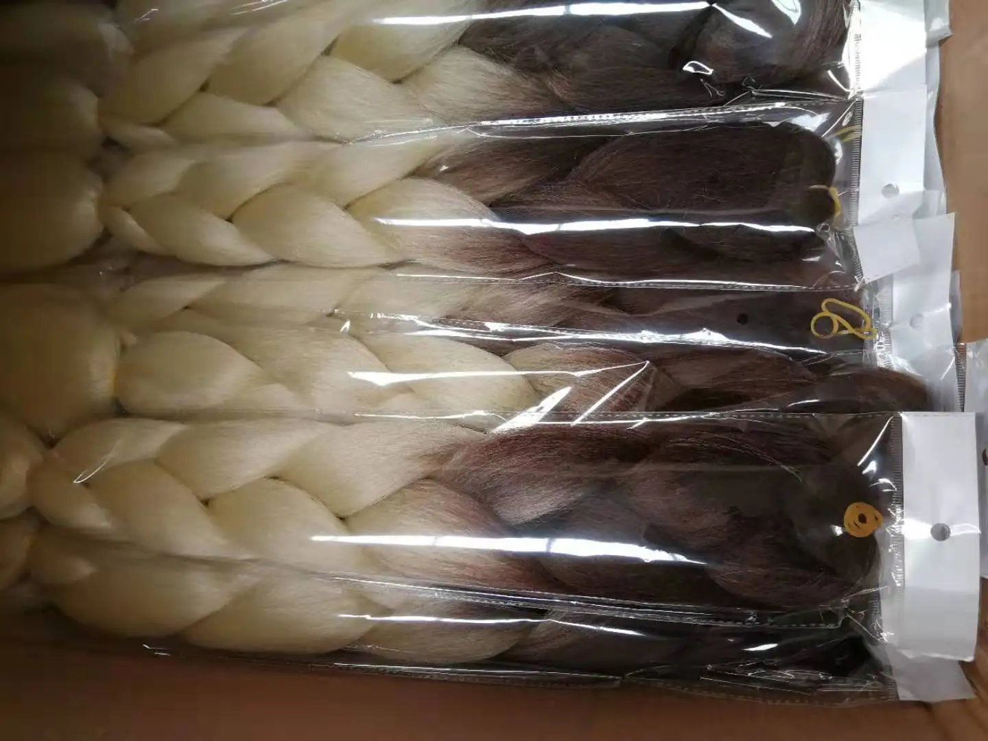 Wholesale African Women Hair Attachment For Braids 160 colors 24 inches 100g ombre color Jumbo Braid 100 Synthetic