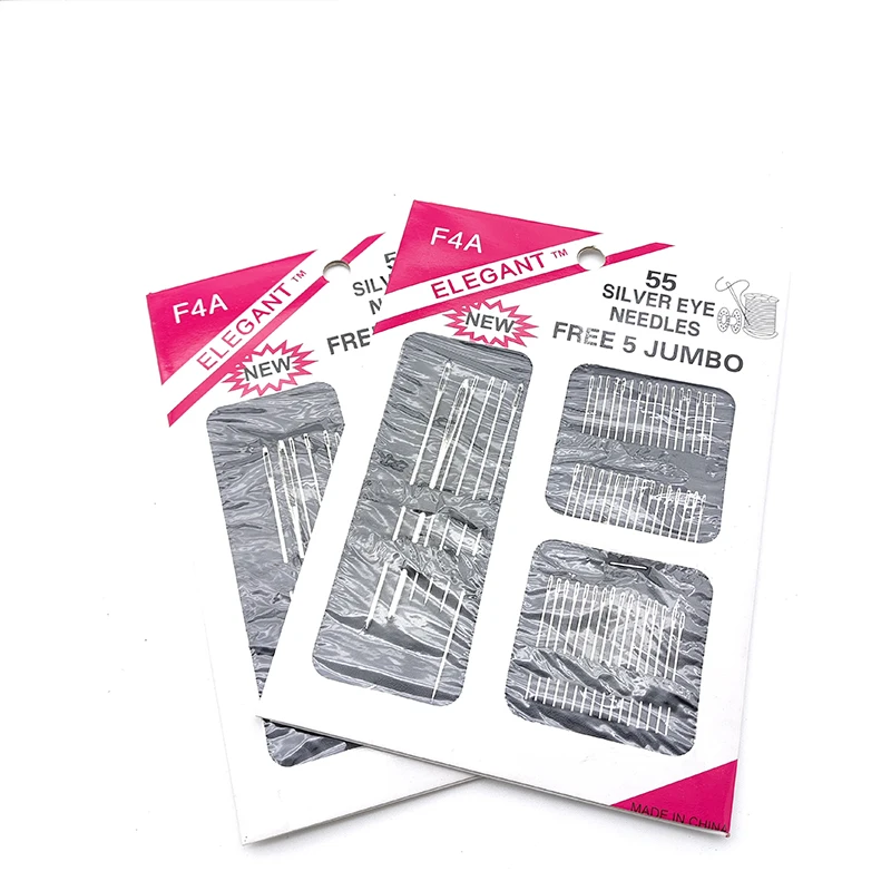 55Pcs Stainless Steel Sewing Needles Set Hand Stitches Tools Household Different Sizes Sewing Accessories DIY Crafts Supply