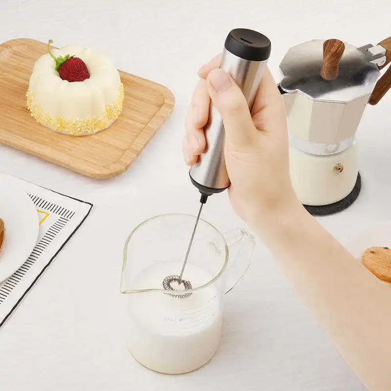 Mini Detachable Custom Logo New Portable Usb Rechargeable Electric Automatic Milk Frother Whisk Handheld Foam Maker