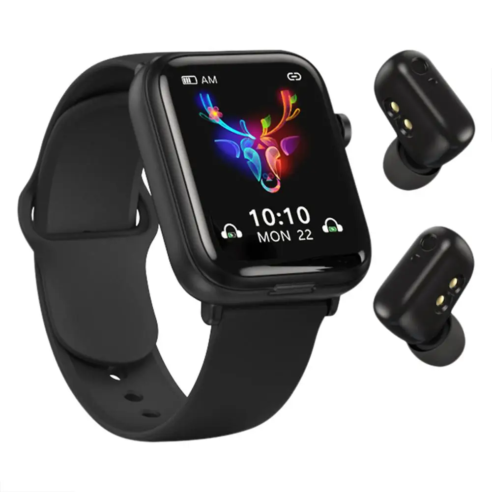 Smart watch with earbuds waterproof X8 TWS BT Wireless Two In One 1.69 Inch Call Music Sport top 10 smart watch smart phone