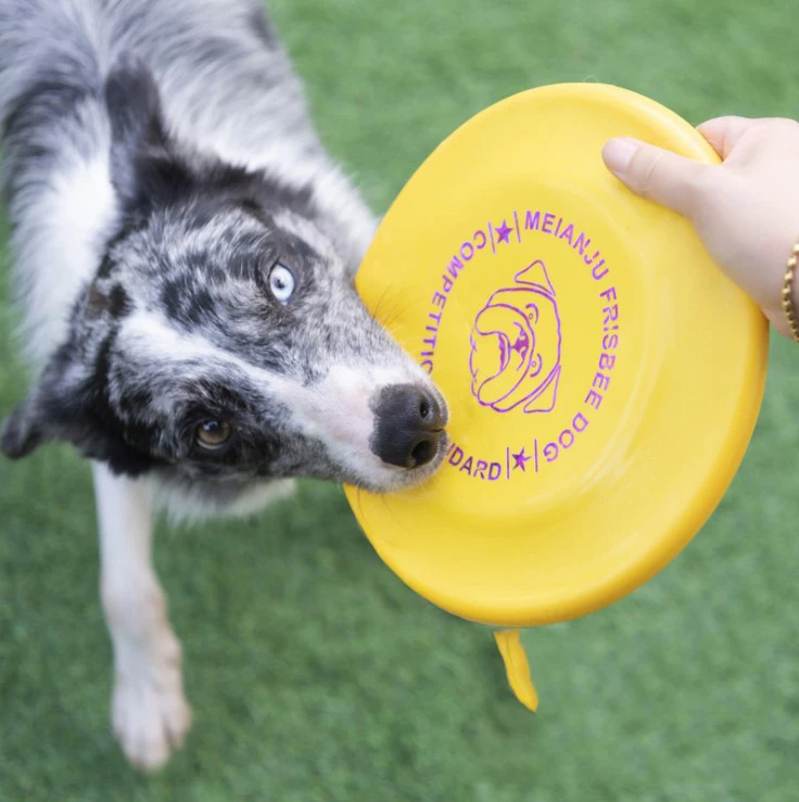 Custom support Flyer for Aggressive Play Heavy Duty Durable Frisby for Pets Soft Rubber Disc for Large Dog Flying disc Toy