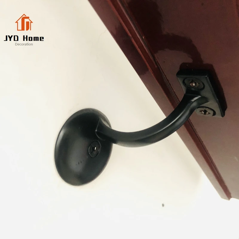 Wholesale 3 inches Height Heavy Duty Zinc Alloy Golden Mounting Brackets With Solid Round Base for Wood Handrail Railing