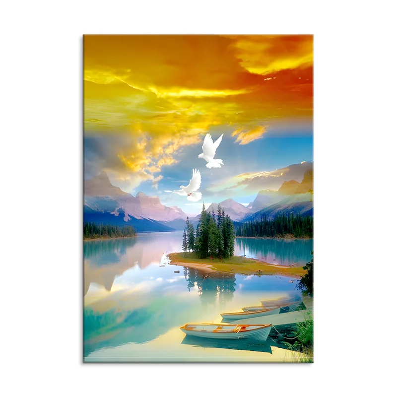 DIY Diamond Painting by Number Kits landscape sky Picture Crystal Rhinestone Diamond Embroidery for Children Gifts
