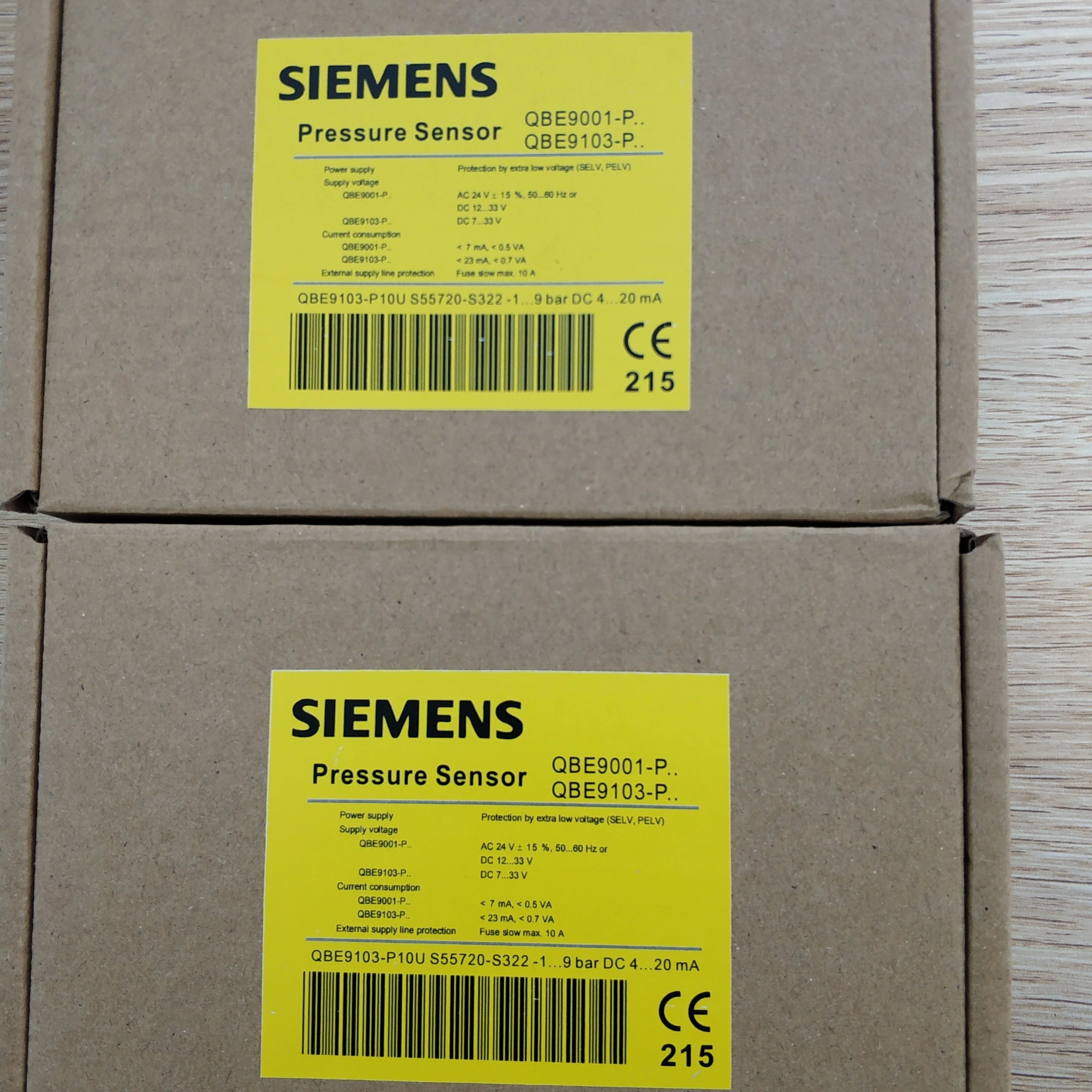 Siemens Датчик давления QBE9103-P10U 1-9bar DC4-20mA и QBE9103-P30U