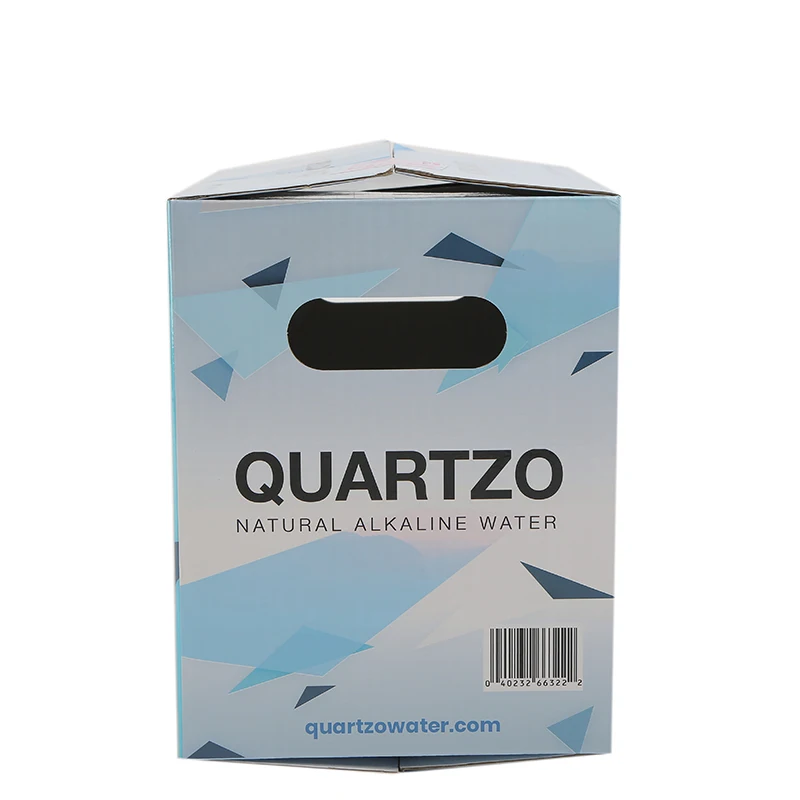 Color Moving Corrugated Carton Shipping boxes for water bottle Factory Delivery Brown Box Packaging