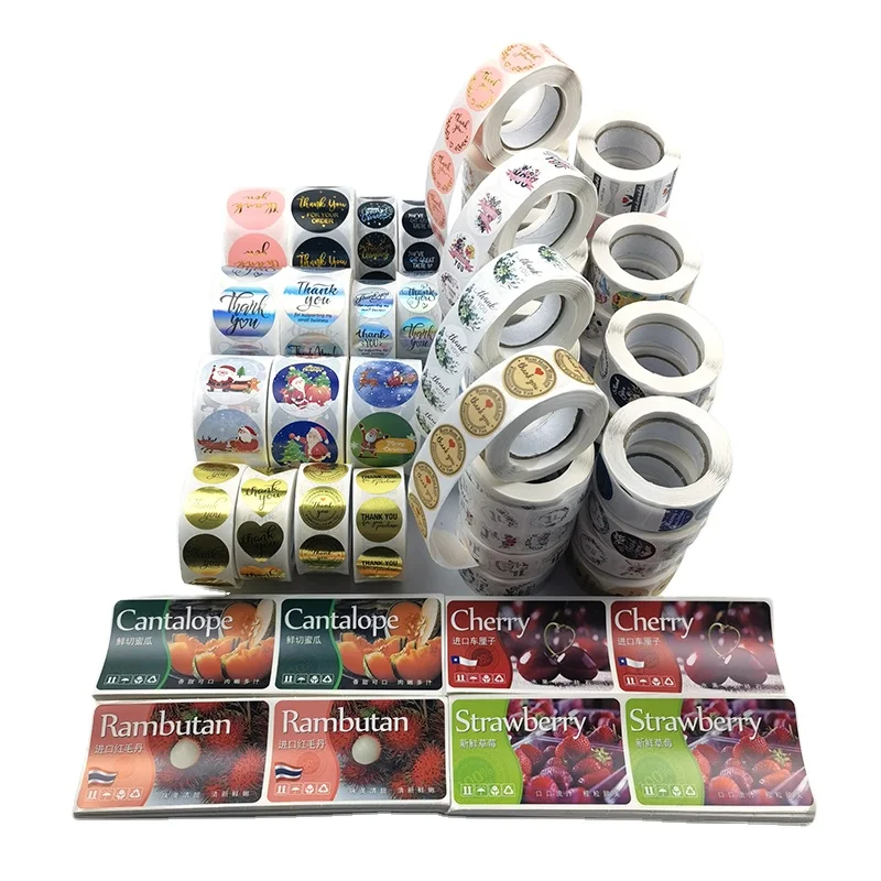 Custom Design Printing Private Rolls Fast Food Glass Jar Storage Packaging Paper Logo Sticker Label For Whisky Wine Beer Bottle