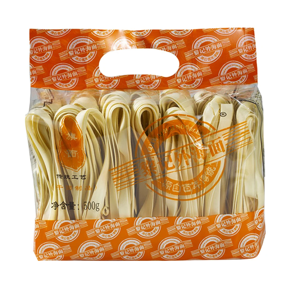 Лидер продаж широкая плоская яичная лапша Liji пакет для здоровой вегетарианской лапши оптовая продажа рамен