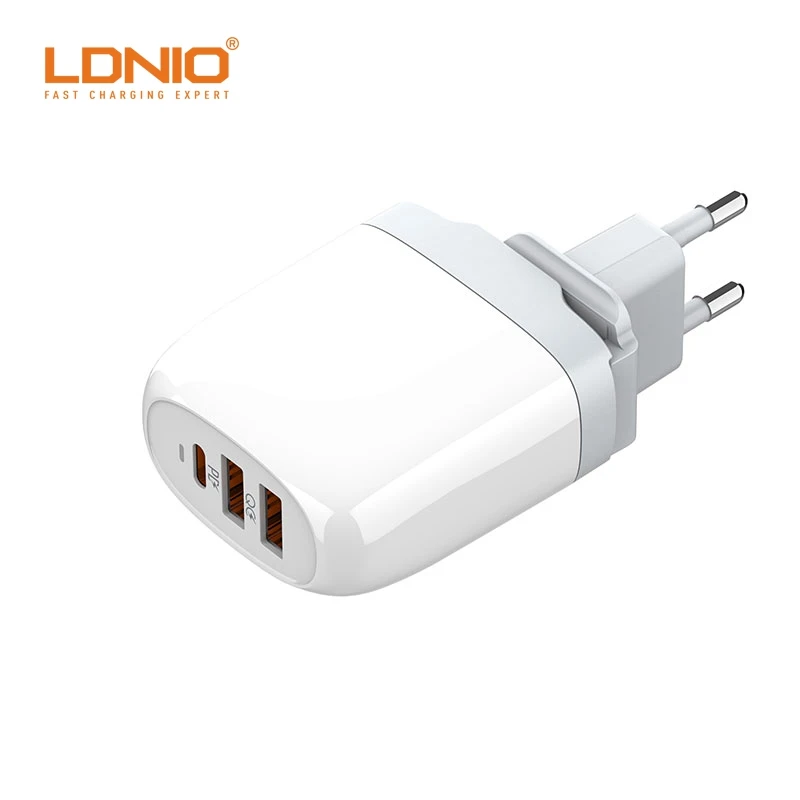 LDNIO A3511Q 65W GaN PD Super Mini Fast Charge USB C Wall Adapter Universal Plug Travel Charger