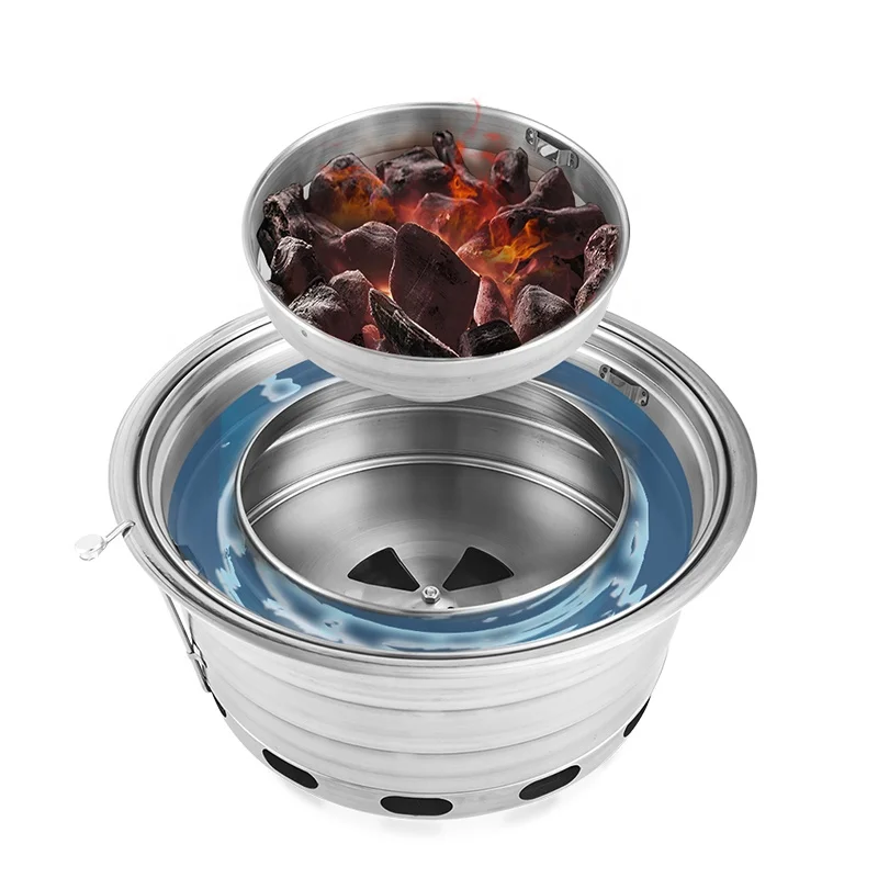 Best Selling Korean Bbq Grill Commercial Tabletop Charcoal Grill Korean Grill 400mm Large Custom Baking Pan Oven For Restaurants