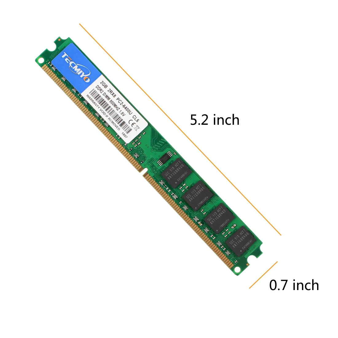 Заводская цена DDR2 2GB memoria RAM PC2 6400U 800MHZ UDIMM PC Ram память совместима со всеми материнскими