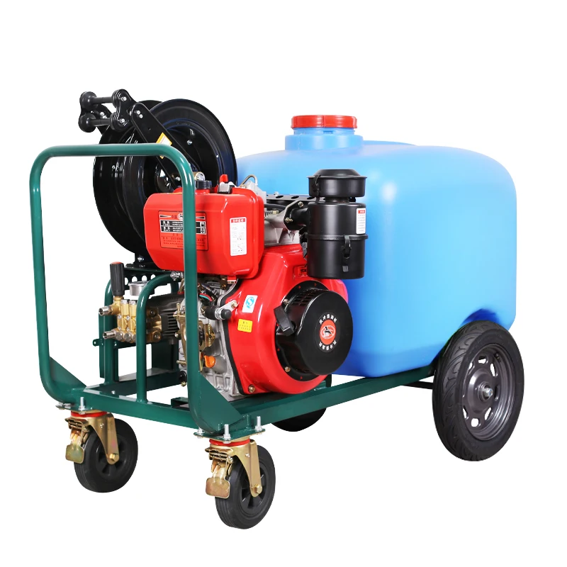 Мощность мойки высокого давления 14HP 5000psi 40LPM дизельный двигатель бетонный очиститель для очистки с резервуаром воды