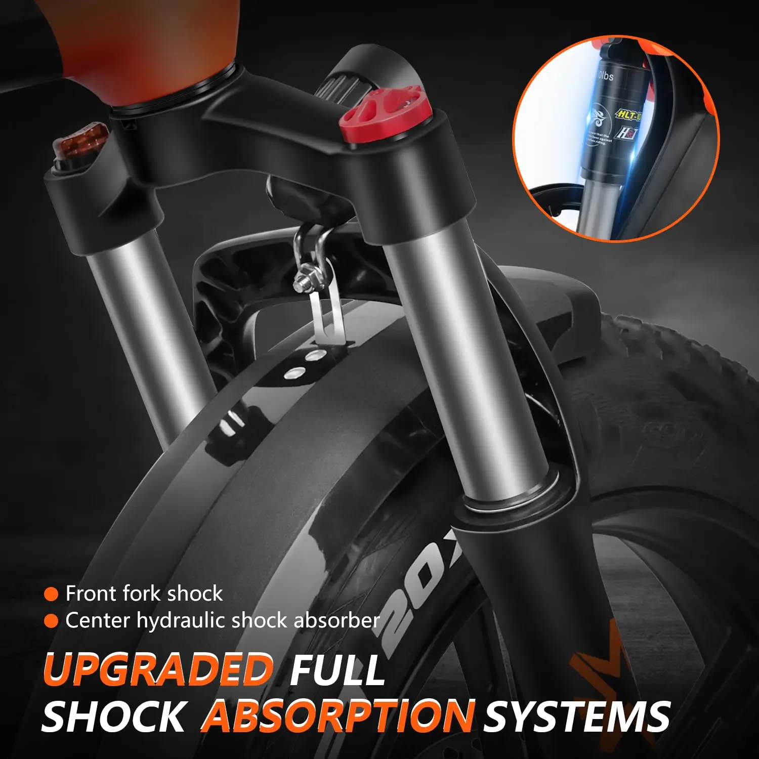 US Store2023 Original Factory E bike 500w 20 inch Flat Land Mountain off load folding Fat tire electric bicycle