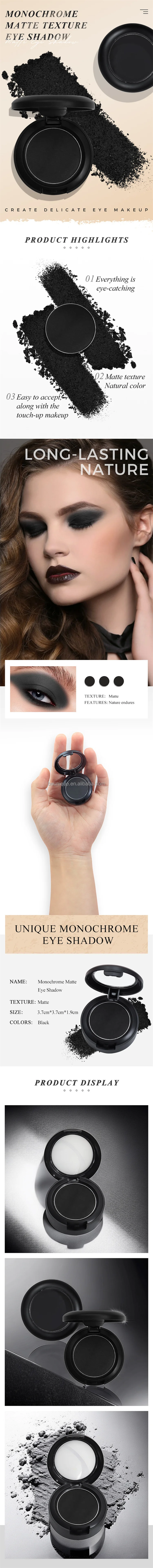 Press Powder Highly Pigmented Cheek Blush Makeup Private Label Travel Vegan Eyeshadow Palette Custom Logo Matte Black Eyeshadow