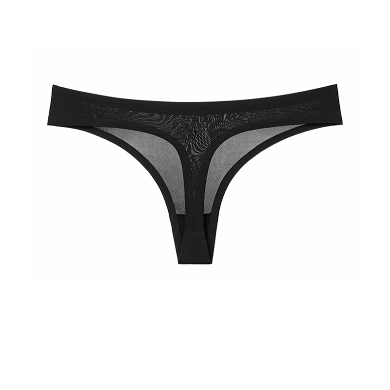 Взрывное женское нижнее белье, бесшовные стринги из ледяного шелка с заниженной талией