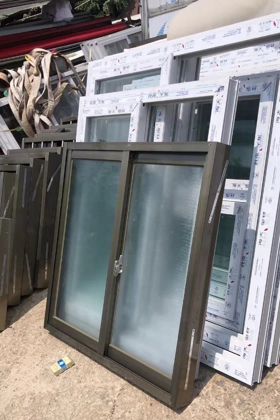 upvc double glazed windows white vinyl LOWE sliding windows most economical style slide window vinyl windows and doors