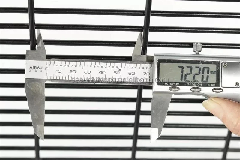 Durable black Galvanized High Security Anti-climb Anti-cut 358 Security Fence System