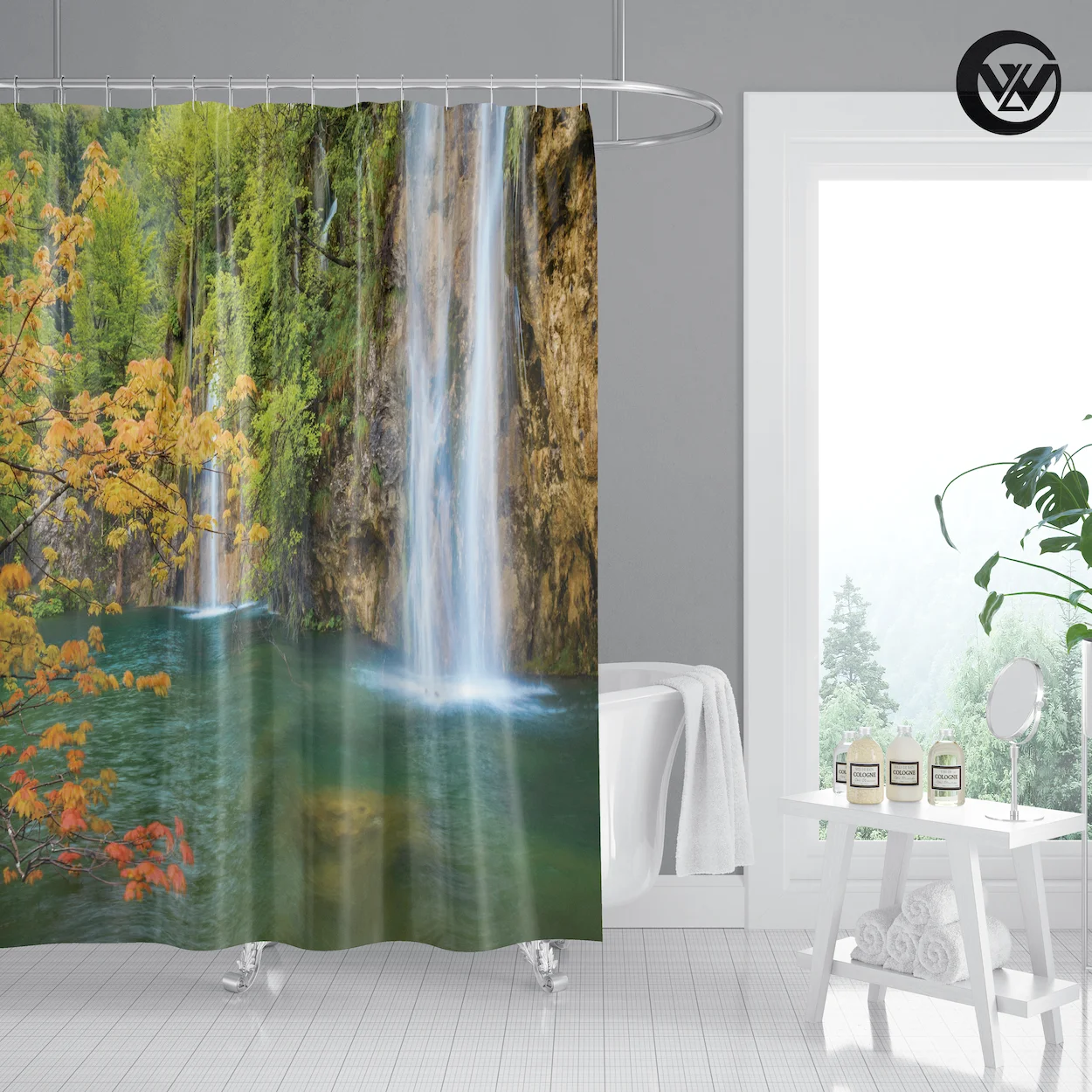 Скандинавская винтажная занавеска с принтом парусника для ванной комнаты в отеле Экологически чистая морская ткань Детская душа отеле/