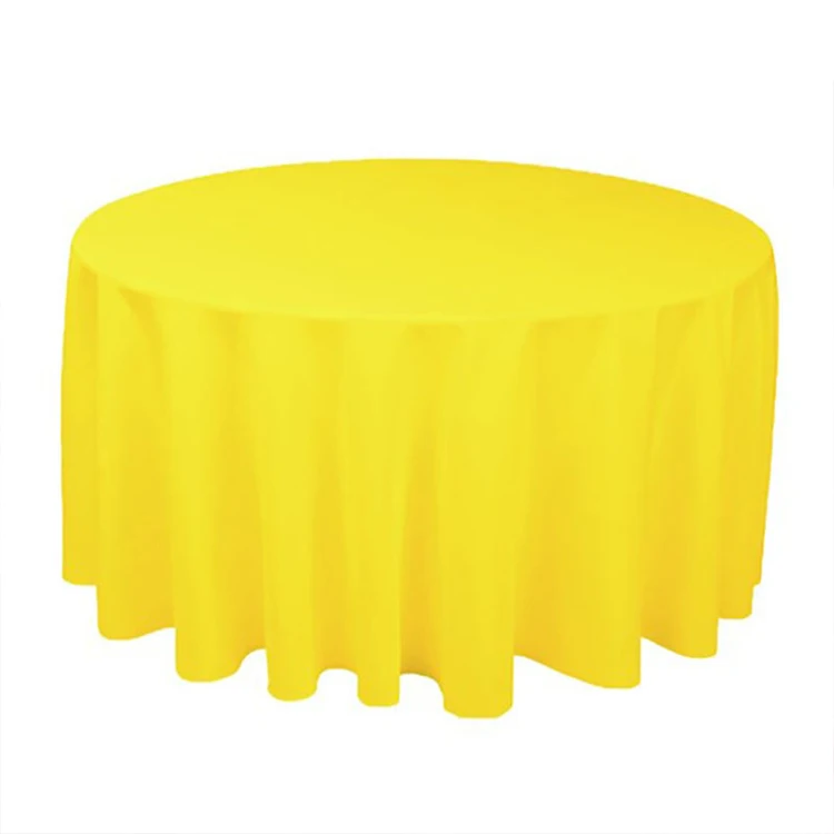 100% Polyester Washable Royal Blue Table Cloth Round Tablecloth for Circular Table