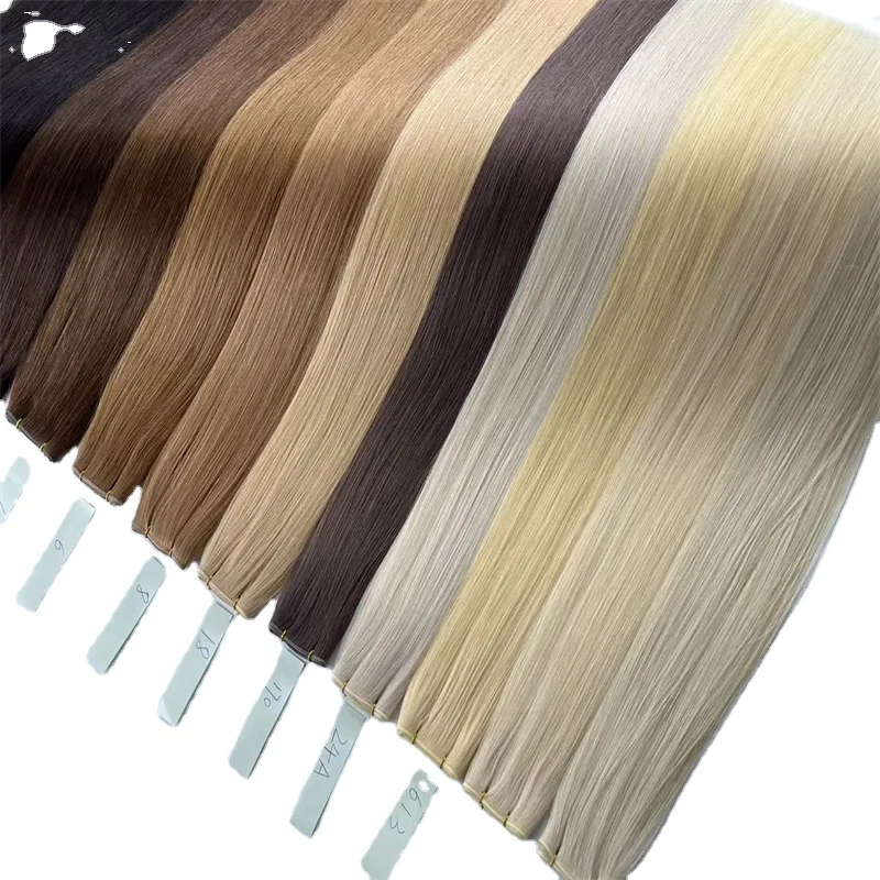 Gelite New Design Free Russian Thin Invisible Genius Weft Cuticle Aligned Hair Genius Weft