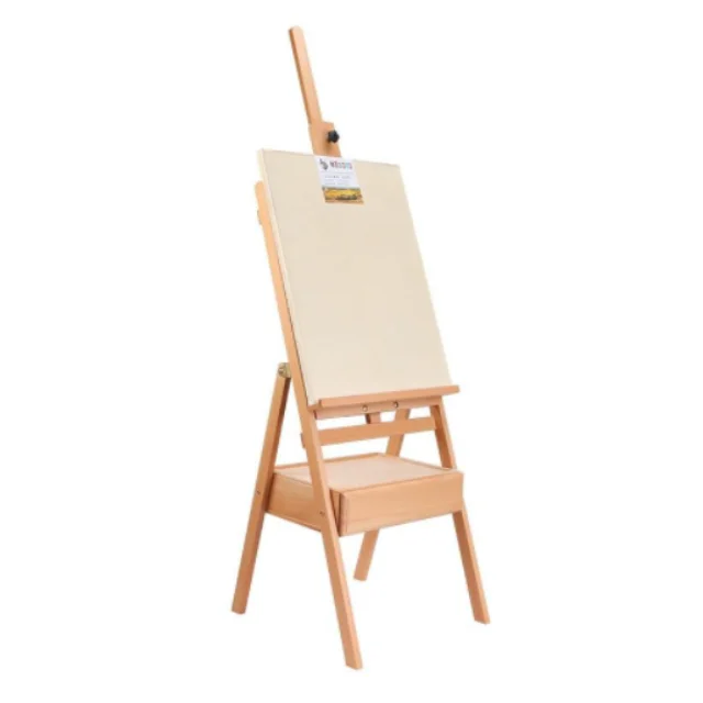 Adjustable artist wooden triangular display painting art easel stand