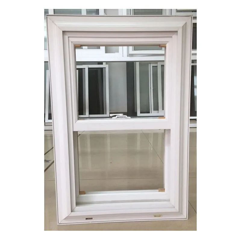 High Quality Plastic/Vinyl vertical sliding window Single Hung Windows