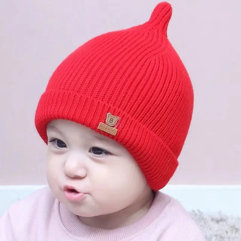 Direct Factory Baby Infant Kids Girls Boys Newborn Toddler Knitted 100%merino wool Beanie Hat Bonnet