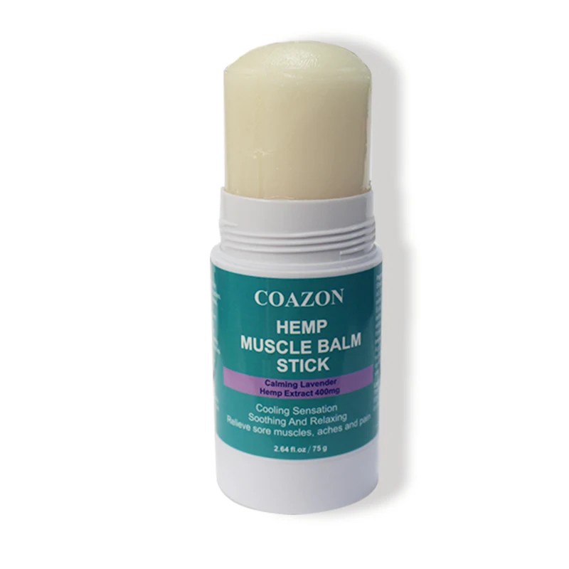 Private label OEM Non-Greasy & Fast Acting Premium Hemp oil Muscle Balm Stick for Long Lasting skin Soothing Pain Relief Gel