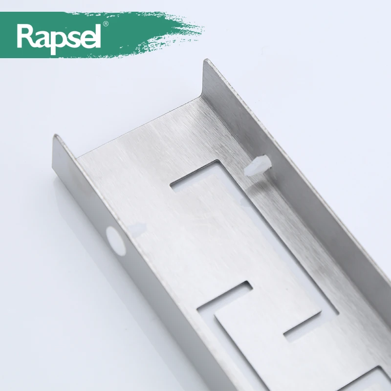 Insert Floor Shower Drain SUS 304 Stainless Steel Long Linear Shower Grate Floor Drain For Bathroom