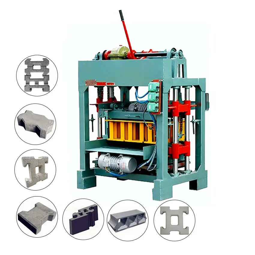 Hydraulic Press Fully Automatic Hollow Cement Concrete Block Making Machine Price for Sale