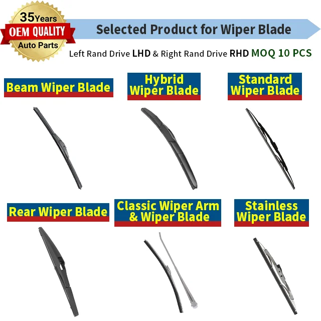 Jmen for VW VOLKSWAGEN CRAFTER FOX LUPO Beam Wiper Blade Standard Hybrid Auto Accessories Seal Arm Parts