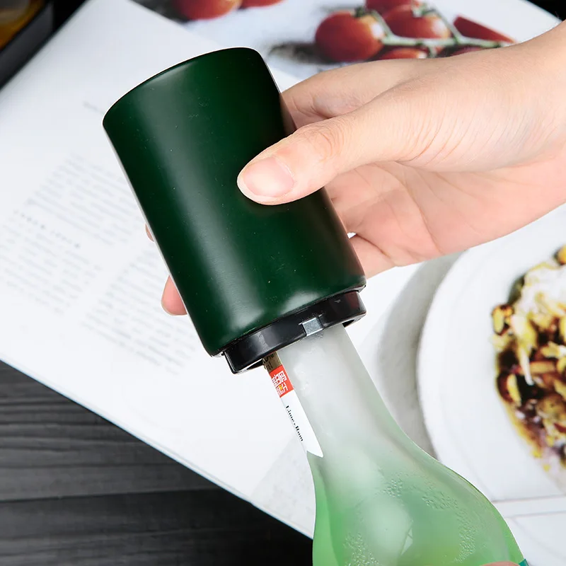 Creative Pop Off Metal Party Bartender Stainless Steel Push Down Magnetic Opener Bar Tool Waiter Automatic Portable Bottle Beer