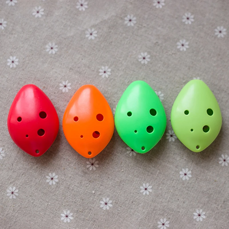 6 Hole Middle C key Ocarina Plastic Material Random Color Musical instruments