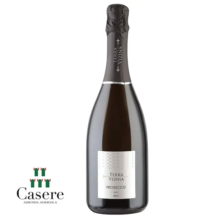 Brut Doc - Terra Vizina Venice Stainless Steel 11% Glera Bottle Italiano Di Vino White Sparkling Wine Italy Brut Sparkling Wine
