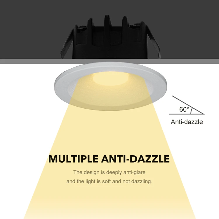 FAST Good Price Aluminum Housing Indoor Embedded COB Chip Indoor 3W Mini LED Downlight