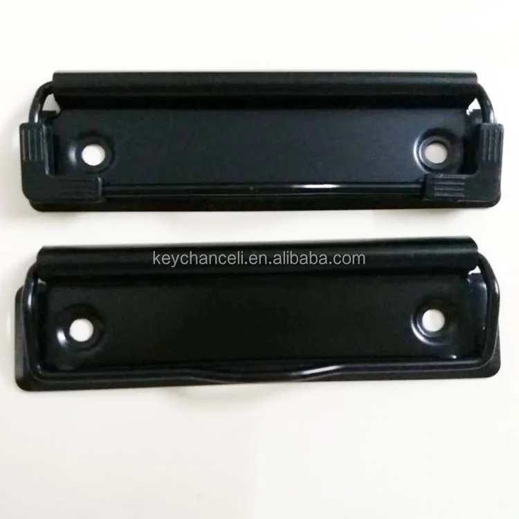 Высококачественные офисные принадлежности 70 мм матовый черный плоский металлический зажим