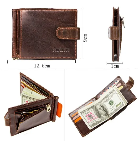 New Designer Cow Skin Leather Zip Key Chain Wallet Man Brand Coin Purse With Wallet Set