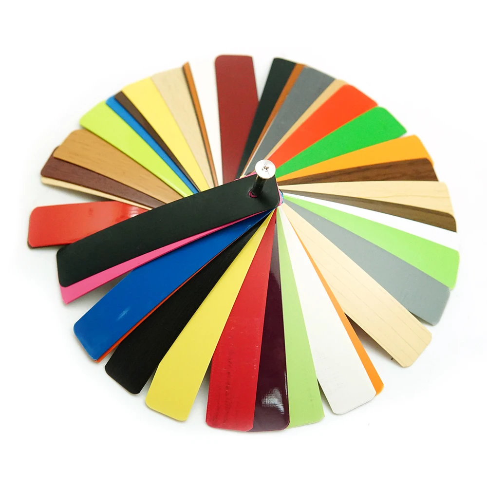 Hot Sale Solid Color PVC Plastic Edge Banding Tape Edging Strips for Panel Furniture