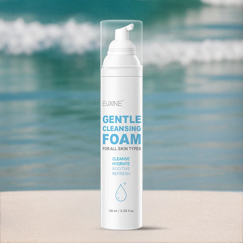 EUXINE Gentle Bubble Wash Beauty Skin Care Moisture Prevent Dry Skin Organic Glycerol Glucoside Foaming Face Cleanser