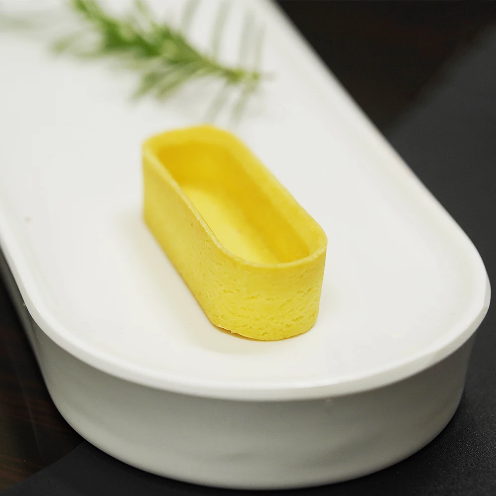 High Quality Customize various flavor shapes Rectangular U Shape Instant low-fat mini egg Tart Shells