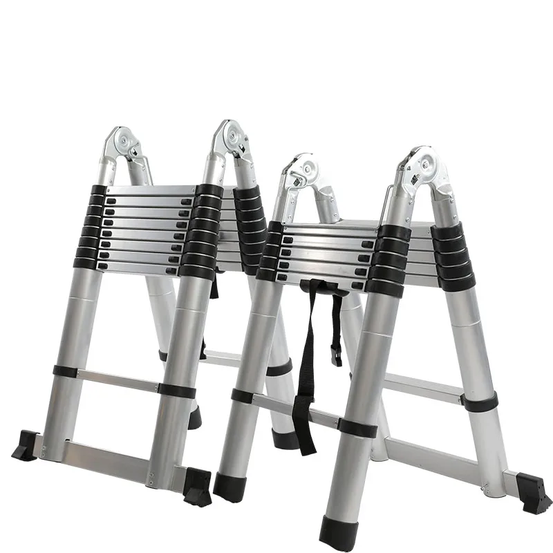 Aluminum Articulated ladder telescopic multifunctional Folding ladder double sided Telescopic ladder for home