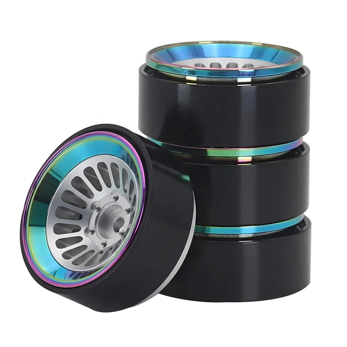 1.3 inch CNC aluminum wheel hub suitable for TRX4M SCX24 1/24 1/18 RC Car