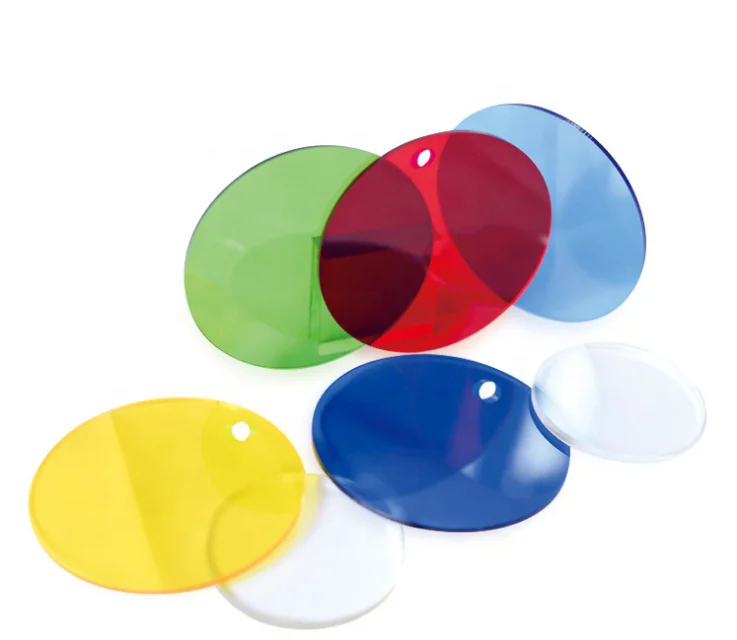 High transparent color acrylic plexiglass plate customized engraving laser cutting red and blue acrylic