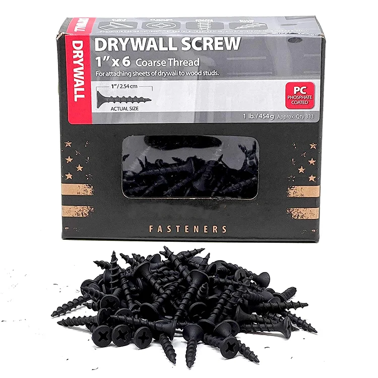 Drywall Screw 1 inch x 6 Coarse Thread, Phillips Drive, 1 lb Pack of 333 Screws