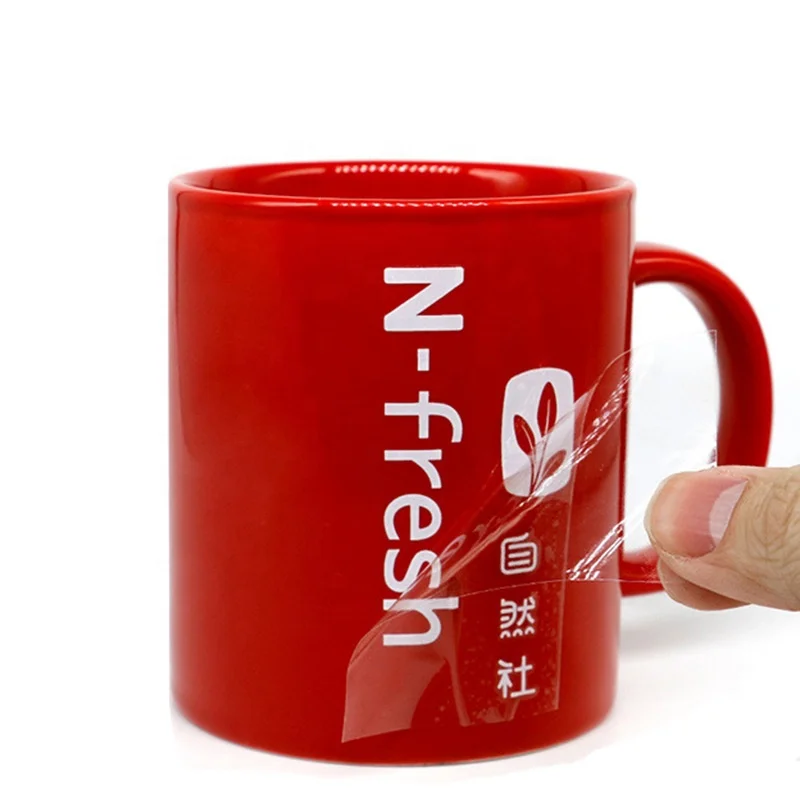 Custom Printing Waterproof UV DTF Cup Wrap Transfers Vinyl Sticker for Glass