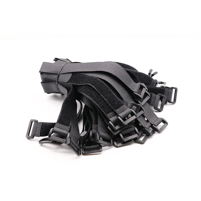 Sew On Elastic Hook And Loop Strap Anti Slip Black Color Velcroes Adjustable Garment & processing Accessories