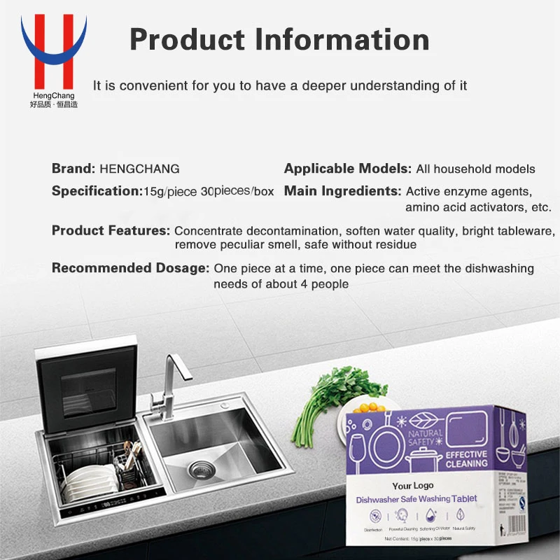 Amazon Hot Selling Cleaning Products Dishwasher Detergent Solid Bulk Dish Washing Tablets