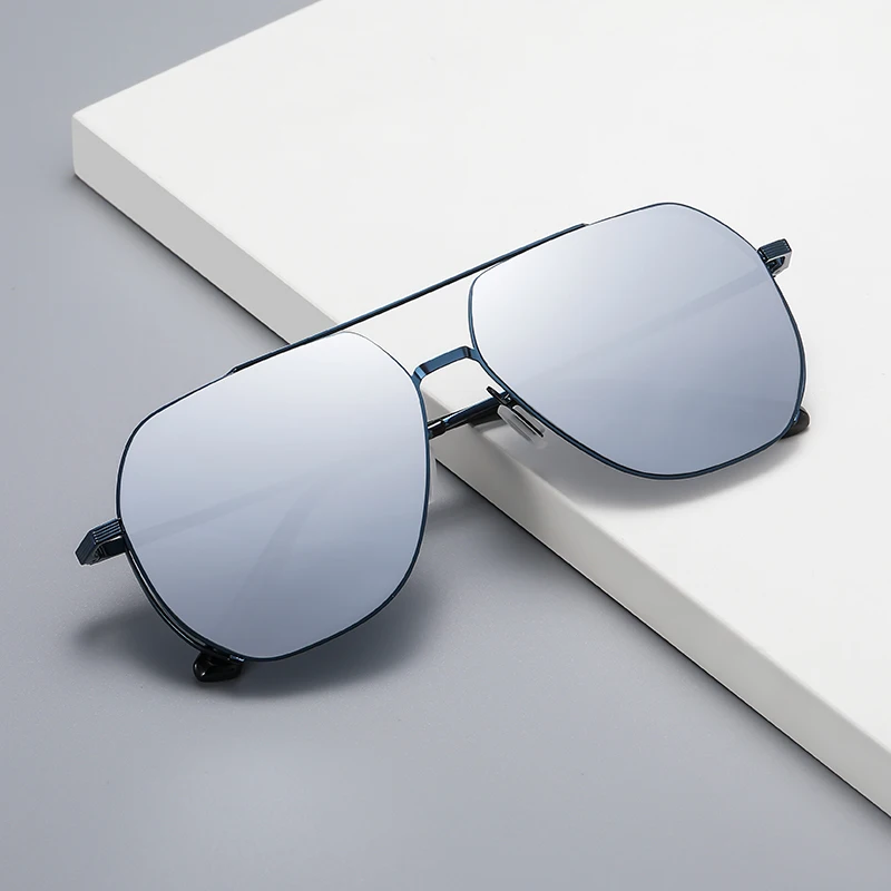 UV400 stylish aviation unisex metal sunglasses oversized shades sun glasses for men sunglasses