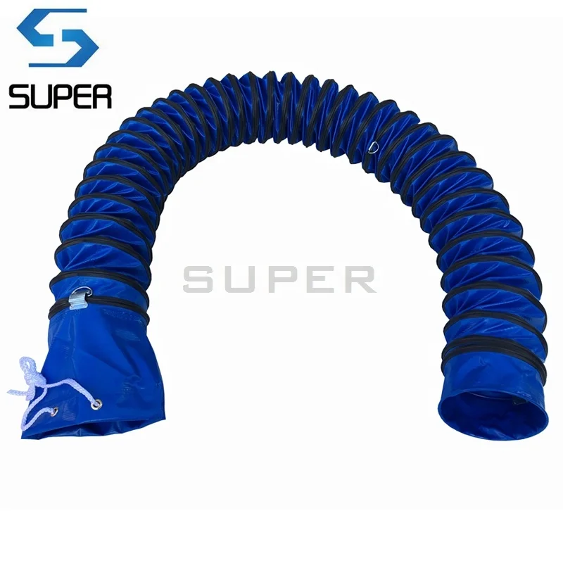 150mm 5M  Fire Proof PVC Flexible Air Duct With Hanging Hooks