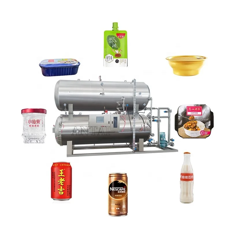 Automatic Steam Sterilizer Autoclave for Canned Fish Production for Sardines and Tuna Canning Condition New