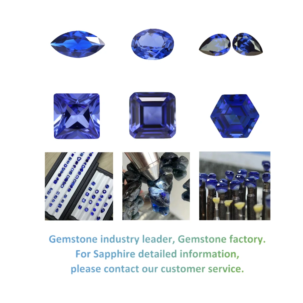 1.50mm 3.5mm Round Sapphire 2 mm Sapphire Stones Custom Cut Lab Blue Sapphire Stone